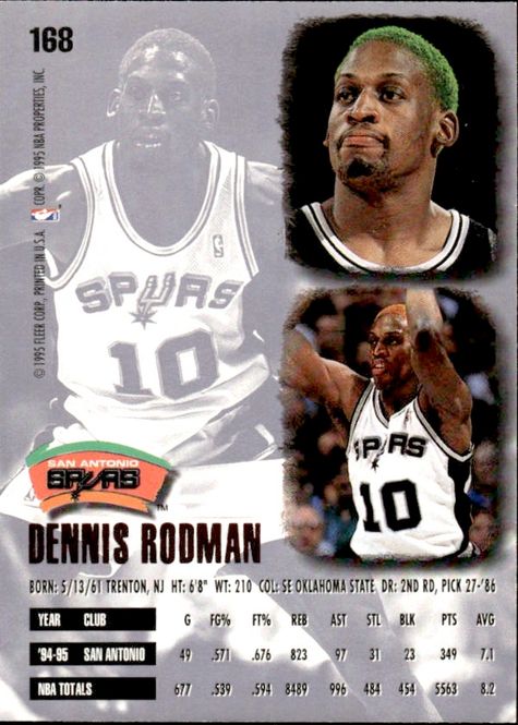 Hovedbilde Fleer Ultra 95-96 Dennis Rodman