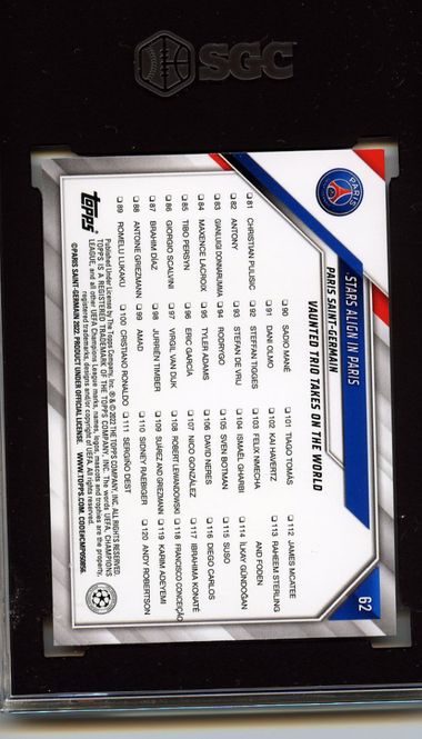 Main Image 2021-22 Topps UCL Collection 1st Edition 62 ...