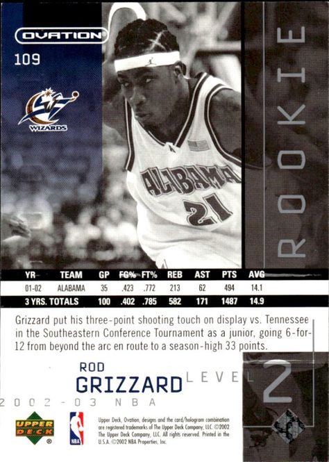 Main Image 2002-03 Upper Deck Ovation Level 2 Rookie ...
