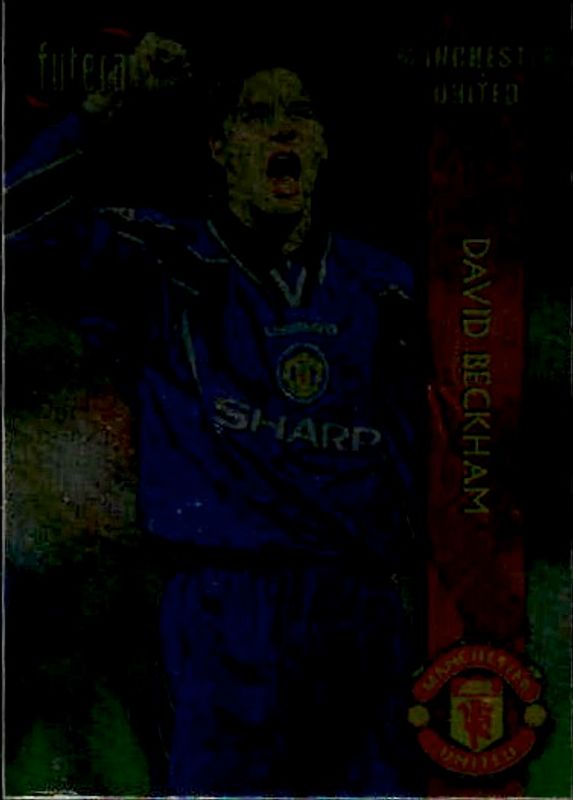 1998 Futera Manchester United Chrome Foil David Beckham #1 /500 players edition