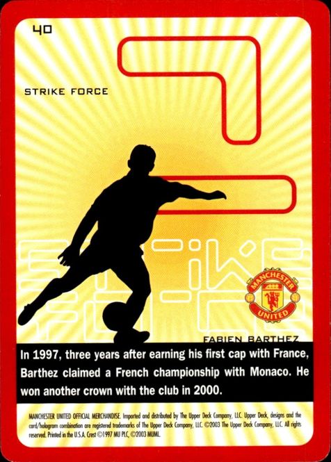 Hovedbilde 2003 Upper Deck Manchester United Strike Force ...
