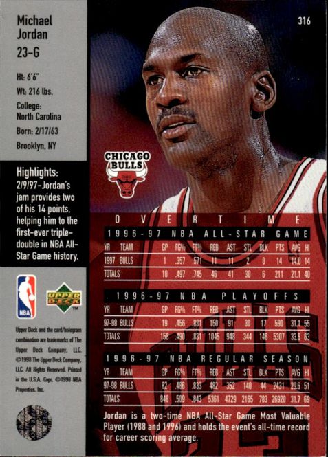 Main Image 1998-99 Upper Deck Game Dated Overtime MICHAEL ...