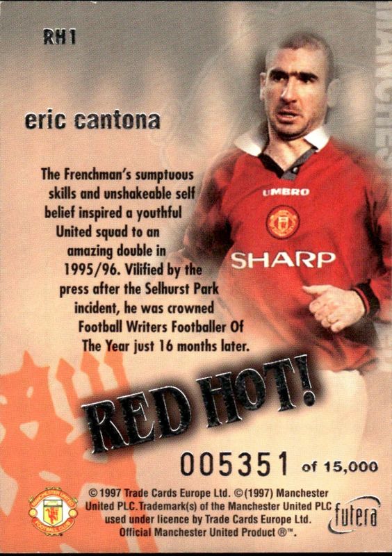 Eric Cantona Red Hot 97 SILVER RH1 #5351/15000
