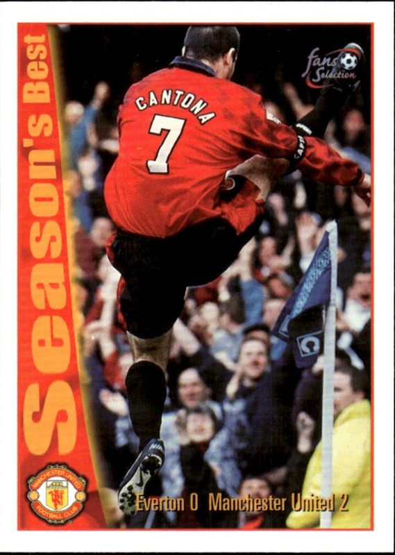 Futera 1997/98 Man Utd Fans Selection Eric Cantona #40 Season’s Best Vintage