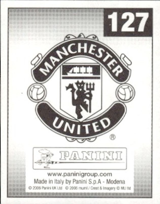 2006-07 Panini Manchester United Sticker Collection Wayne Rooney #127 