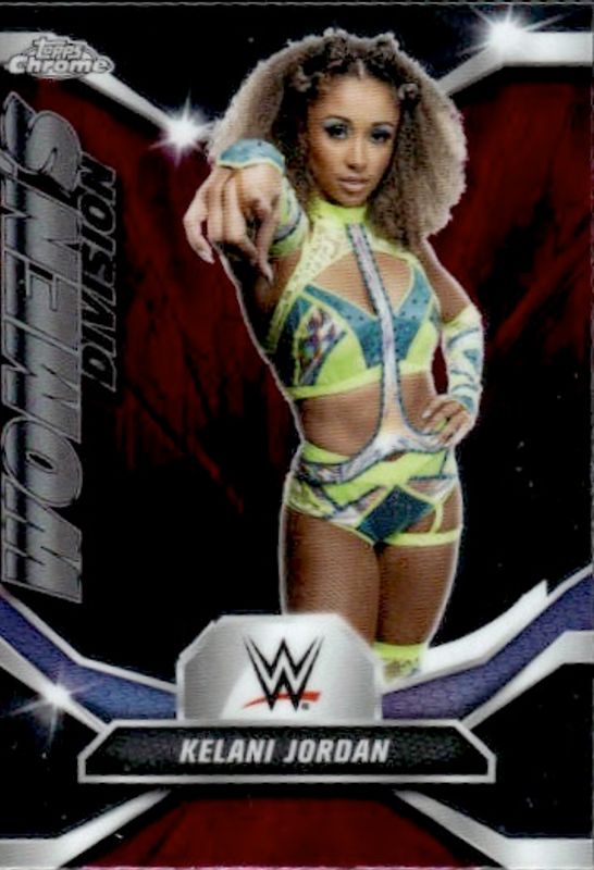 2026 Topps Chrome WWE Kelani Jordan Women's Division Ref. Insert Card. #WDV-19