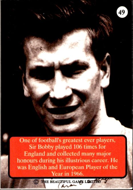 Hovedbilde Sir Bobby Charlton 1997 The Beautiful Game ...