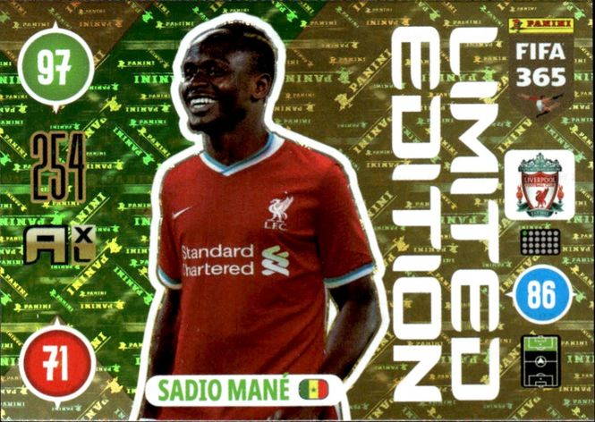 Hovedbilde 2020-2021 Panini MANÉ FIFA 365 XXL Limited ...