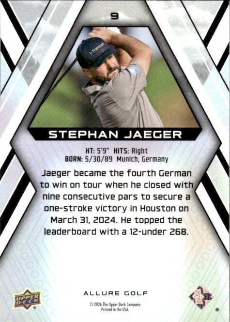 Hovedbilde 2026 Upper Deck Allure Golf 9 Stephan Jaeger 