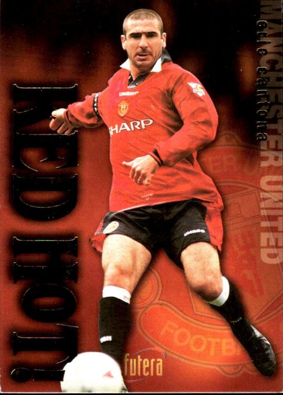 1997 Futera Manchester United Red Hot! Gold #1450/7500 Eric Cantona #RH1 