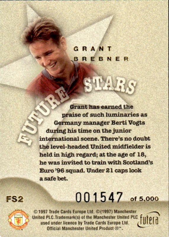 Grant Brebner Future Stars Gold #1547/5000