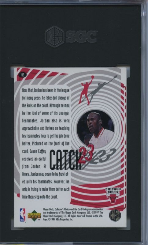 Upper Deck Collector's Choice 1997-98 #195 Michael Jordan Catch 23 SGC  9