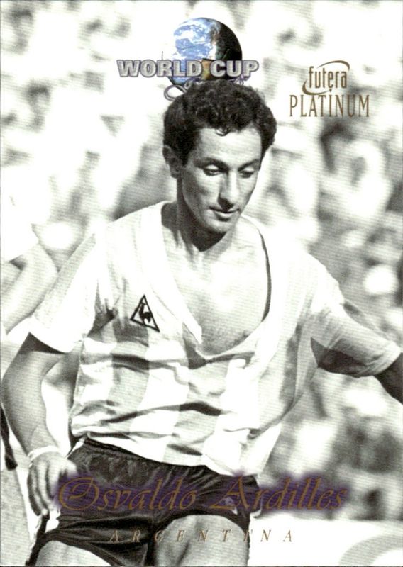 1998 Futera Platinum World Cup Greats Osvaldo Ardiles Osvaldo Ardilles #3
