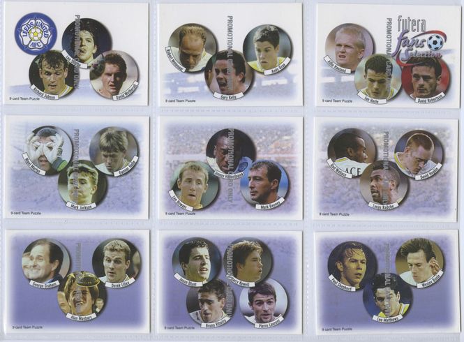 Hovedbilde 1998 FANS SELECTION LEEDS UNITED 9 CARD TEAM ...