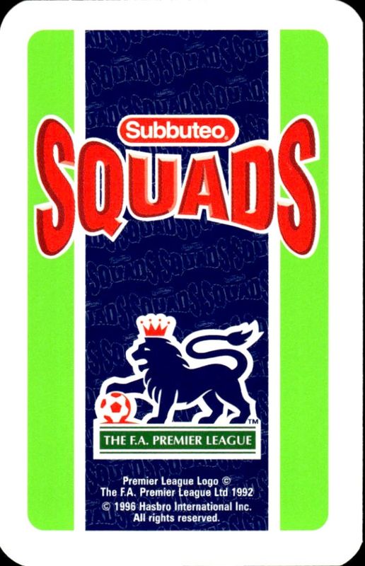 1995-96 Hasbro Subbuteo Squads Gary Neville