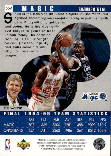 Hovedbilde Upper Deck Collector's Choice Shaquille O'Neal ...