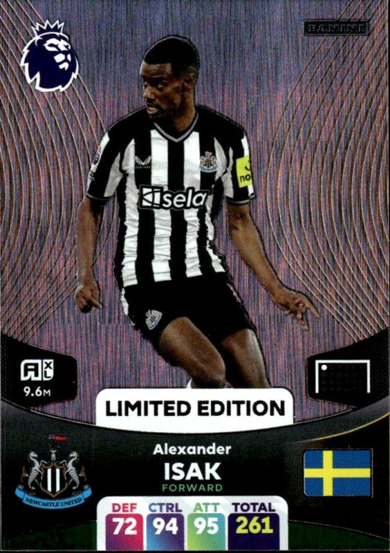 Panini Adrenalyn XL Premier League 2024 Alexander Isak Newcastle Limited Edition