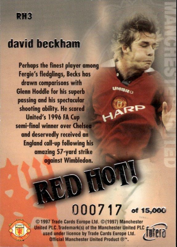 DAVID BECKHAM RED HOT SILVER